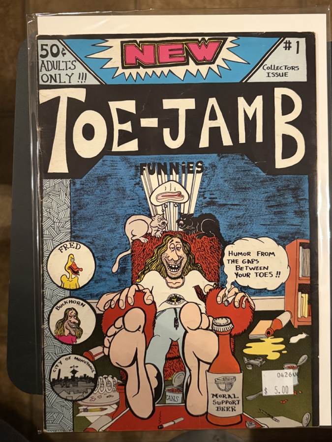 Toe-Jamb Funnies #1 (1973) R.S. Cavey FN cover