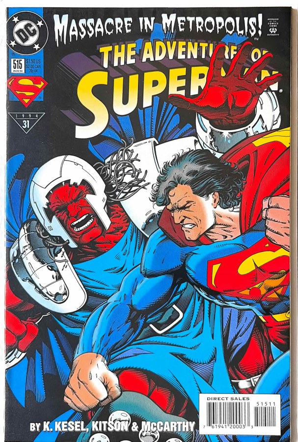 The Adventures of Superman #515 (1994) DC cover