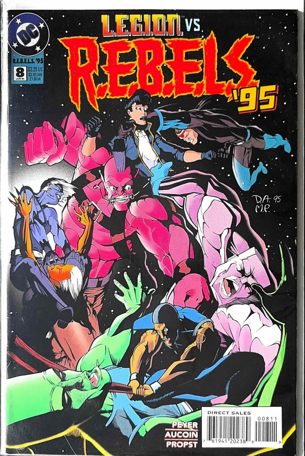 R.E.B.E.L.S. '95 #8 (1995) DC cover