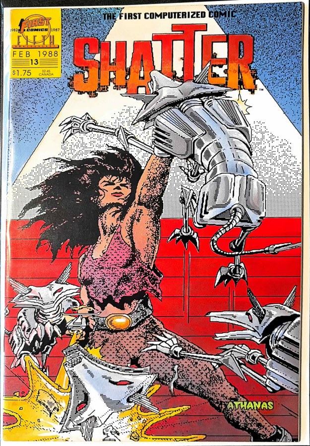 Shatter #13 (1988) First Comics cover