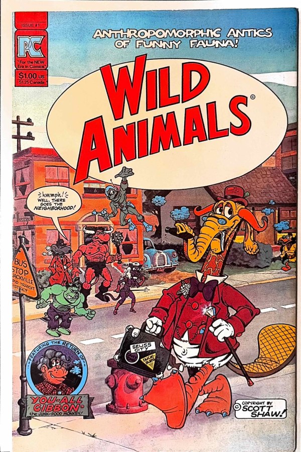 Wild Animals #1 (1982) Pacific Comics cover