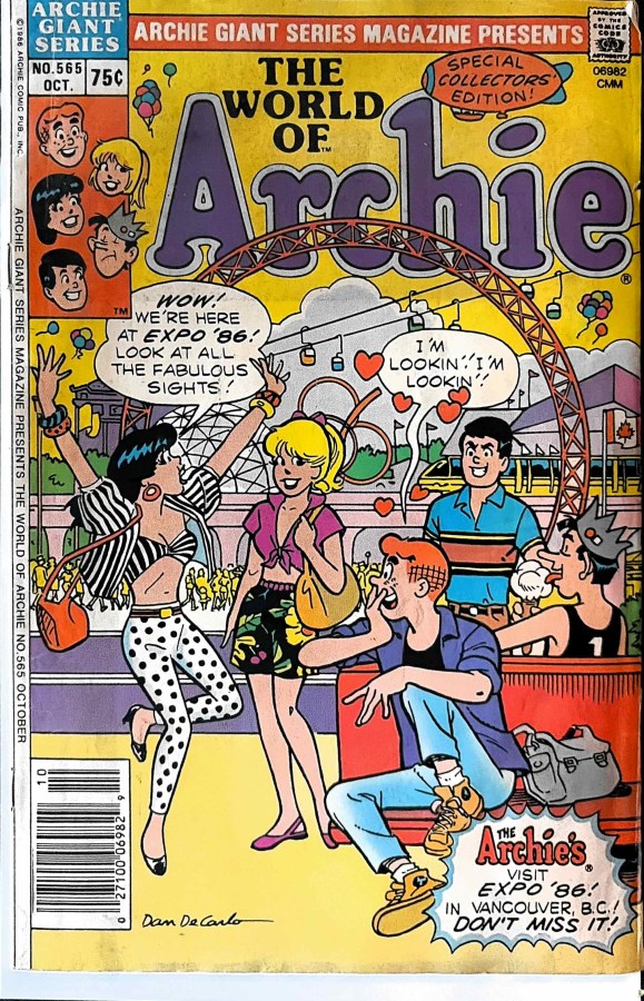Archie Giant Series Magazine #565 (1986) cover