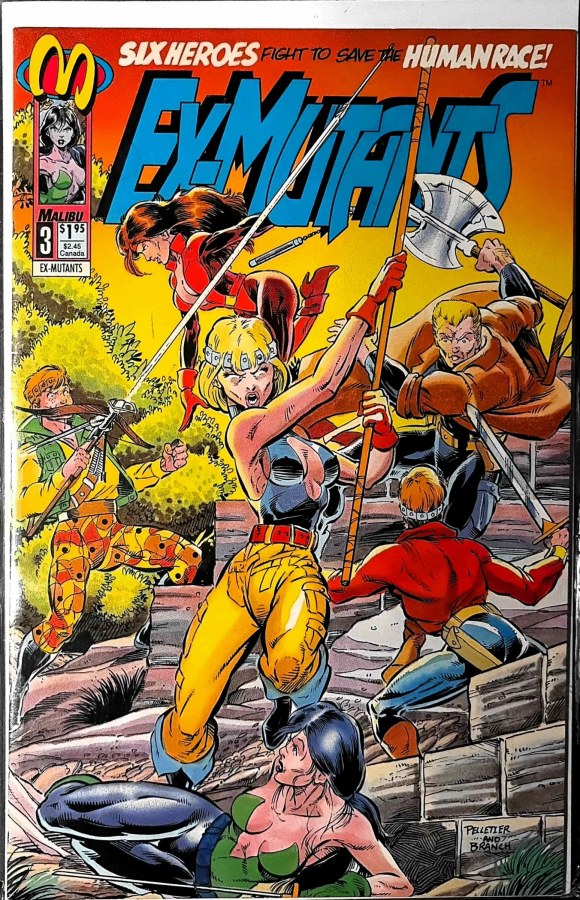 Ex-Mutants #3 (1993) Malibu cover