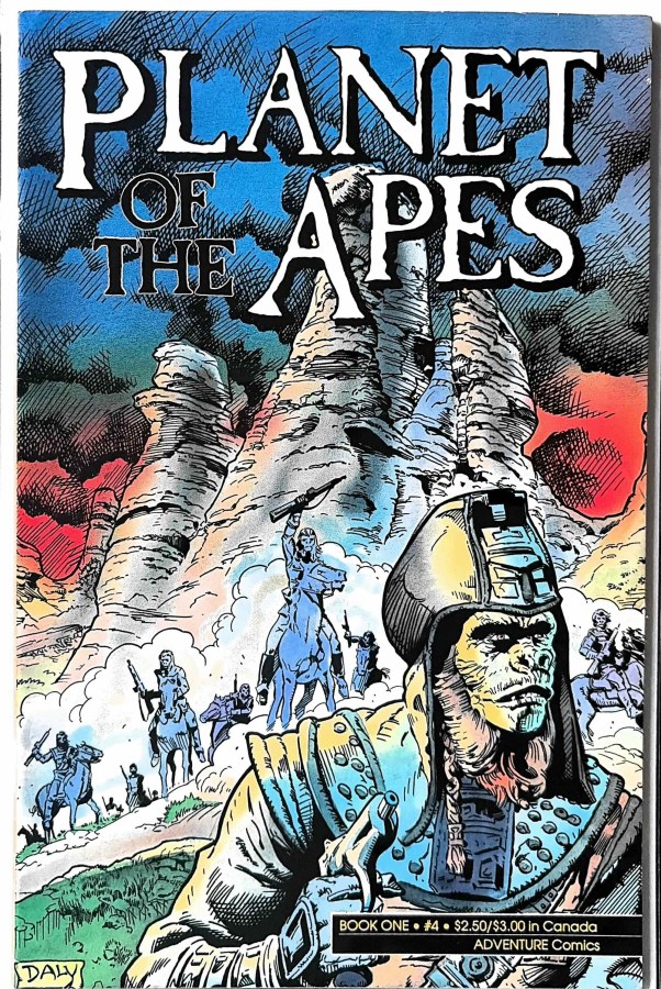 Planet of the Apes Book One #4 (1990) Adventure Comics cover