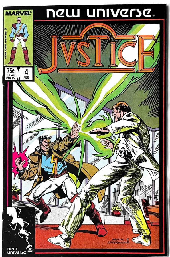 Justice #4 (1987) Marvel cover