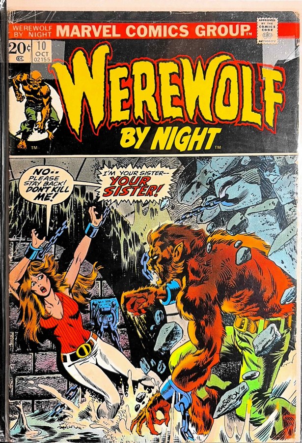 Werewolf by Night #10 (1973) Marvel cover