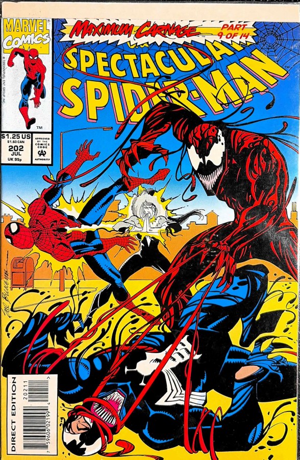 The Spectacular Spider-Man #202 (1993) Marvel cover
