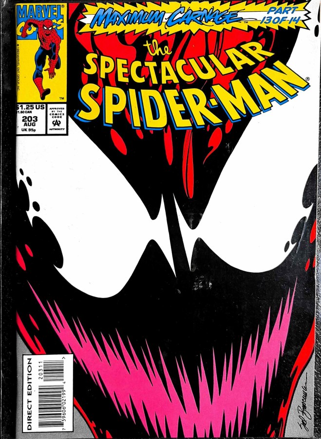 The Spectacular Spider-Man #203 (1993) Marvel cover