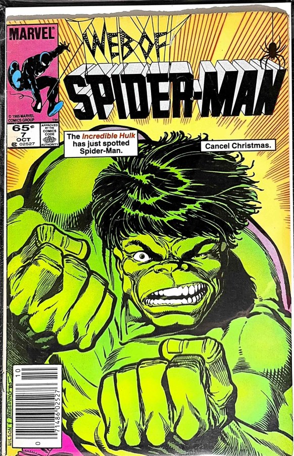 Web of Spider-Man #7 (1985) Marvel cover