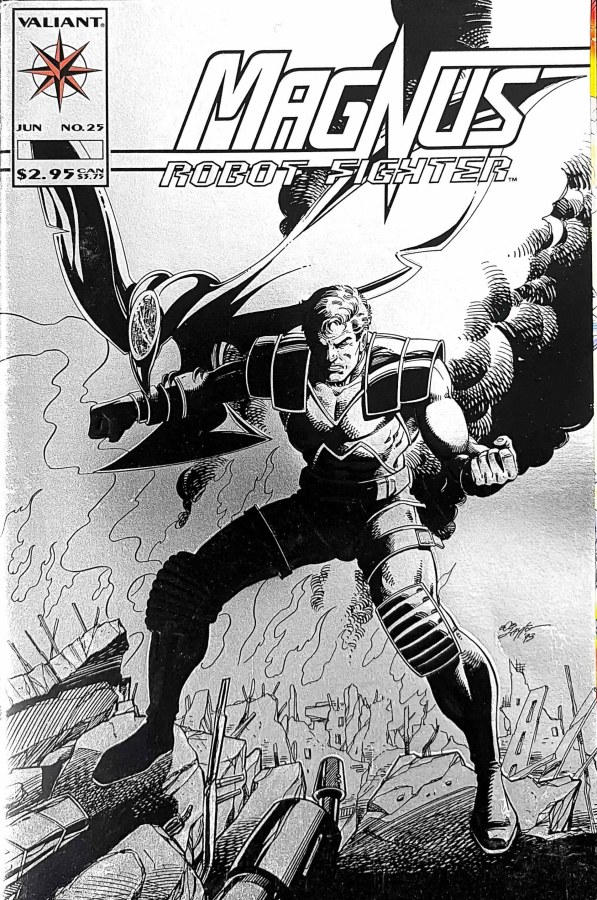 Magnus Robot Fighter #25 (1993) Valiant cover