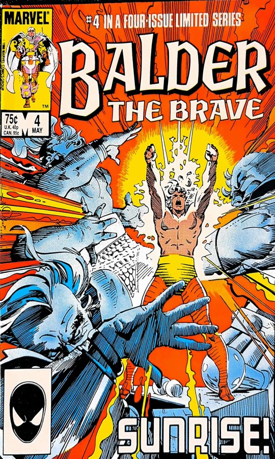 Balder the Brave #4 (1986) Marvel cover