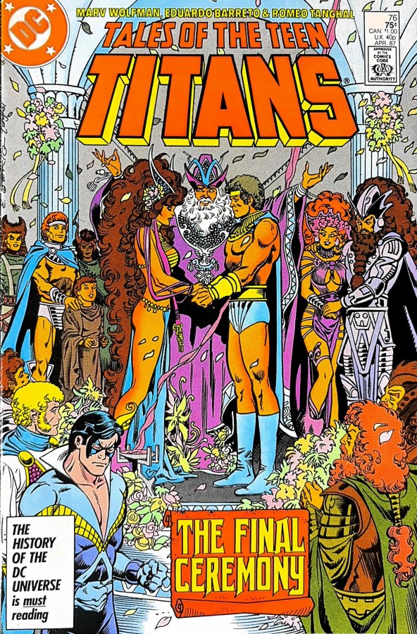 Tales of the Teen Titans #76 (1987) DC cover