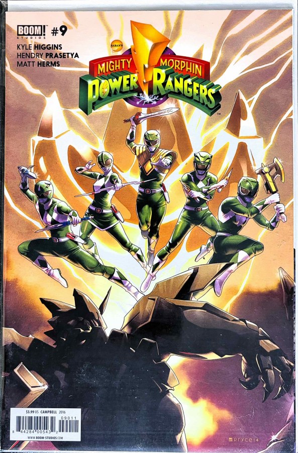 Mighty Morphin Power Rangers #9 (2016) BOOM! Studios cover
