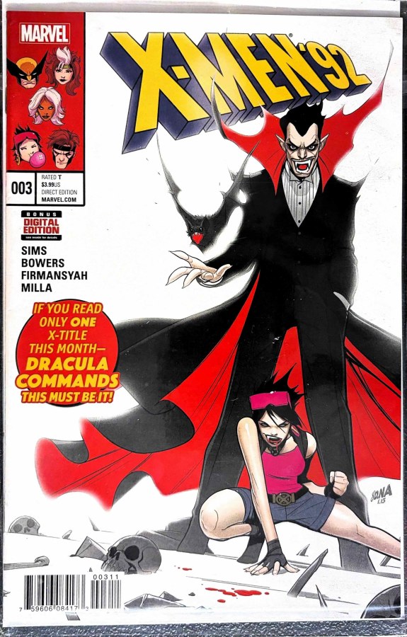 X-Men '92 #3 (2016) Marvel cover