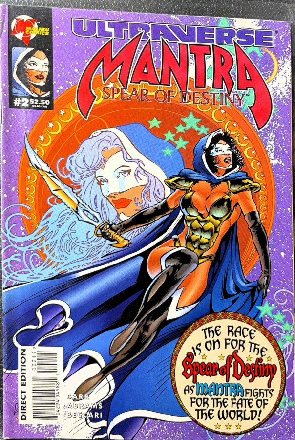 Mantra: Spear of Destiny #2 (1995) Malibu cover