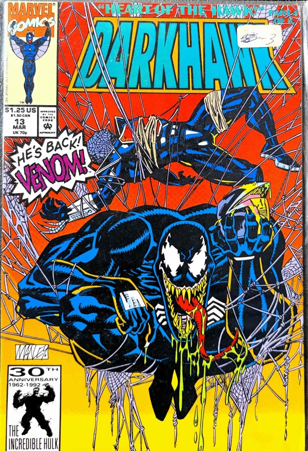 Darkhawk #13 (1992) Marvel cover