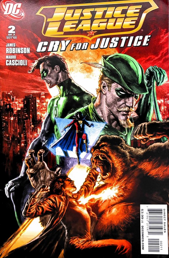 Justice League: Cry for Justice #2 (2009) DC cover