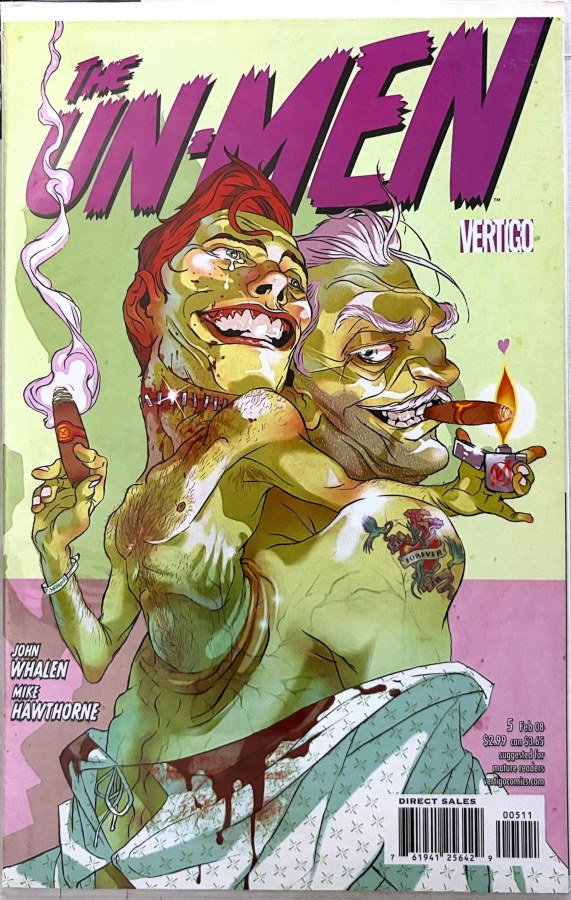 The Un-Men #5 (2008) Vertigo cover