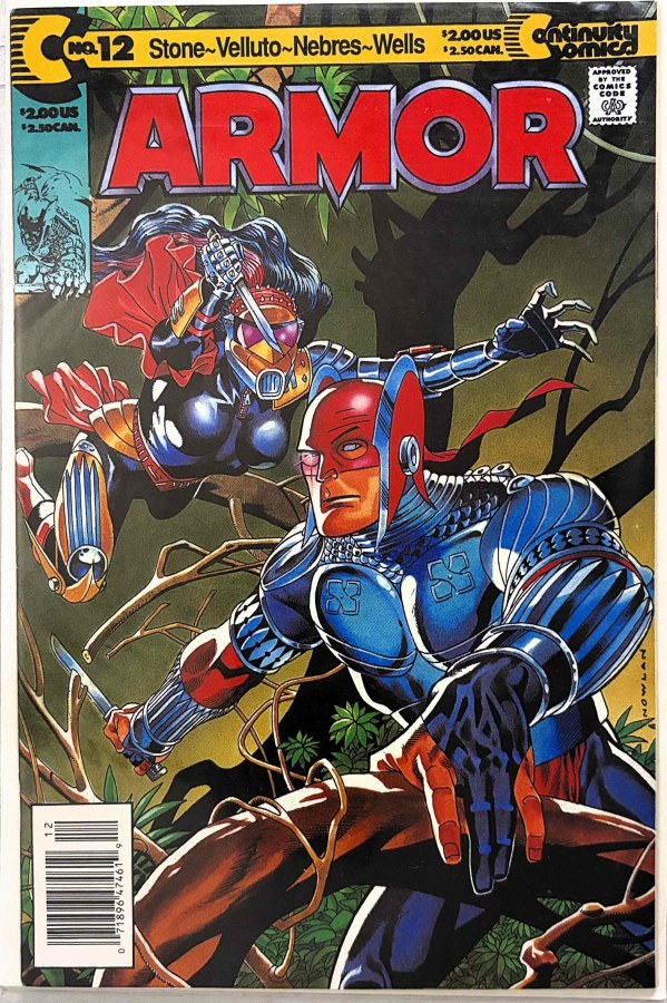 Armor #12 (1992) Continuity Comics cover