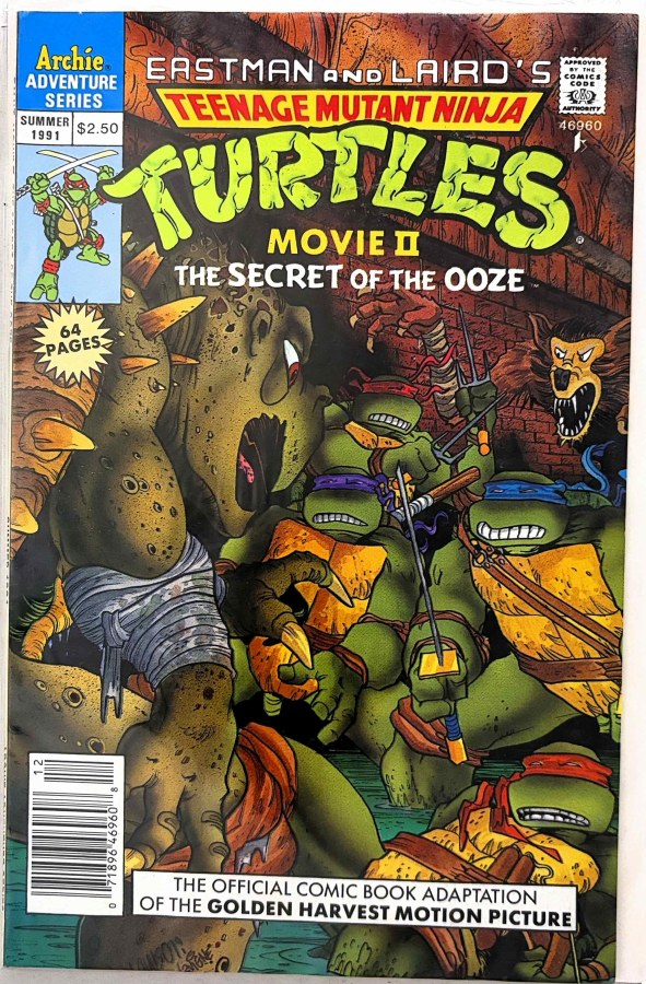 Teenage Mutant Ninja Turtles II: The Secret of the Ooze #1 (1991) Archie cover