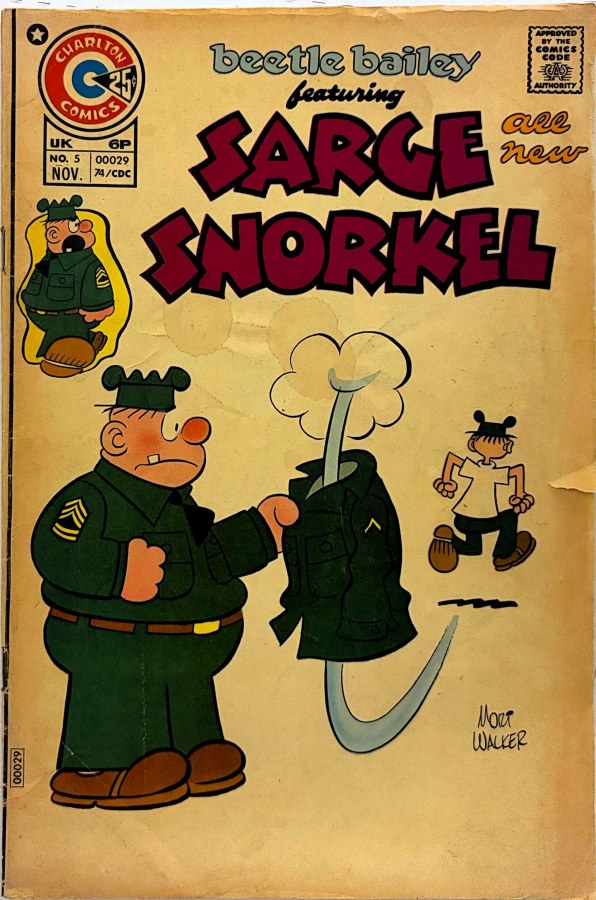 Sarge Snorkel #5 (1974) Charlton cover