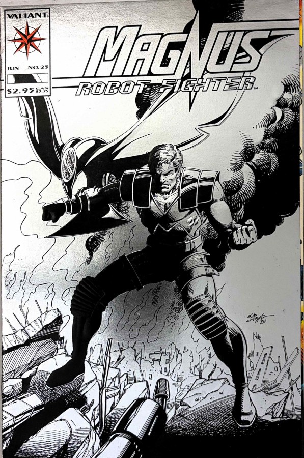 Magnus Robot Fighter #25 (1993) Valiant cover