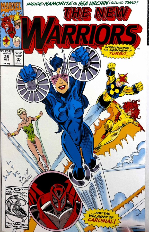 The New Warriors #28 (1992) Marvel cover