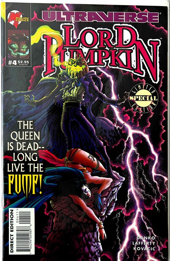 Lord Pumpkin / Necromantra #4 (1995) Malibu cover