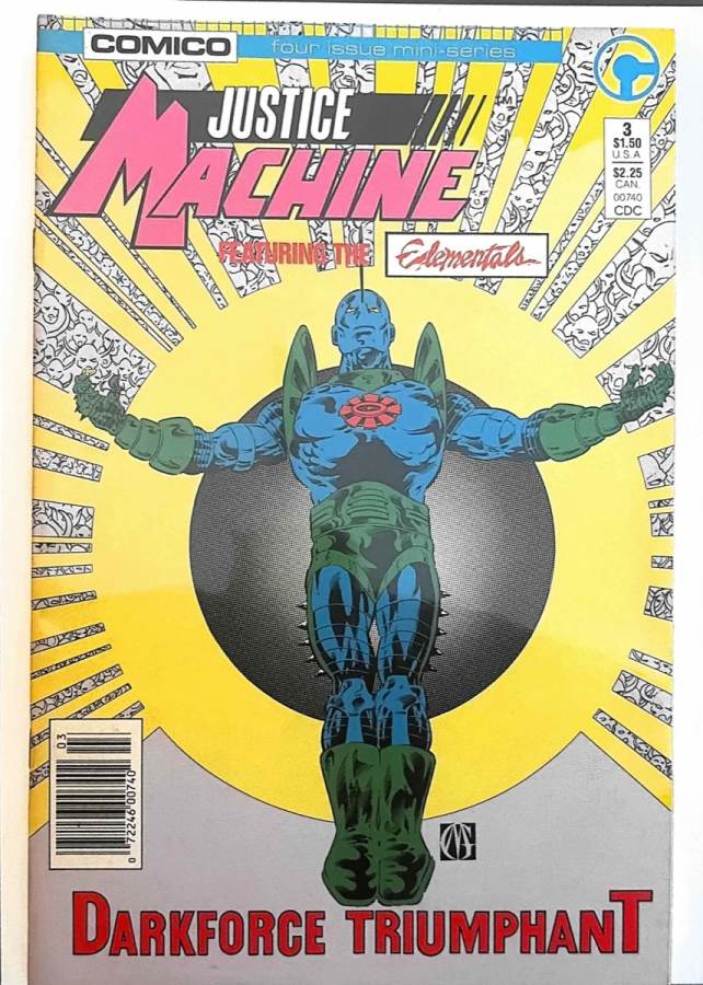 Justice Machine featuring the Elementals #3 cover