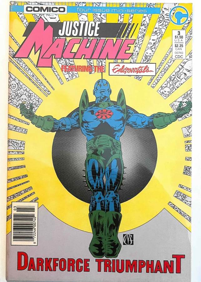 Justice Machine featuring the Elementals #3 cover