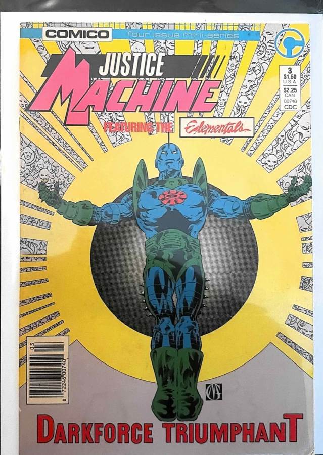 Justice Machine featuring the Elementals #3 (1986) Comico NM cover