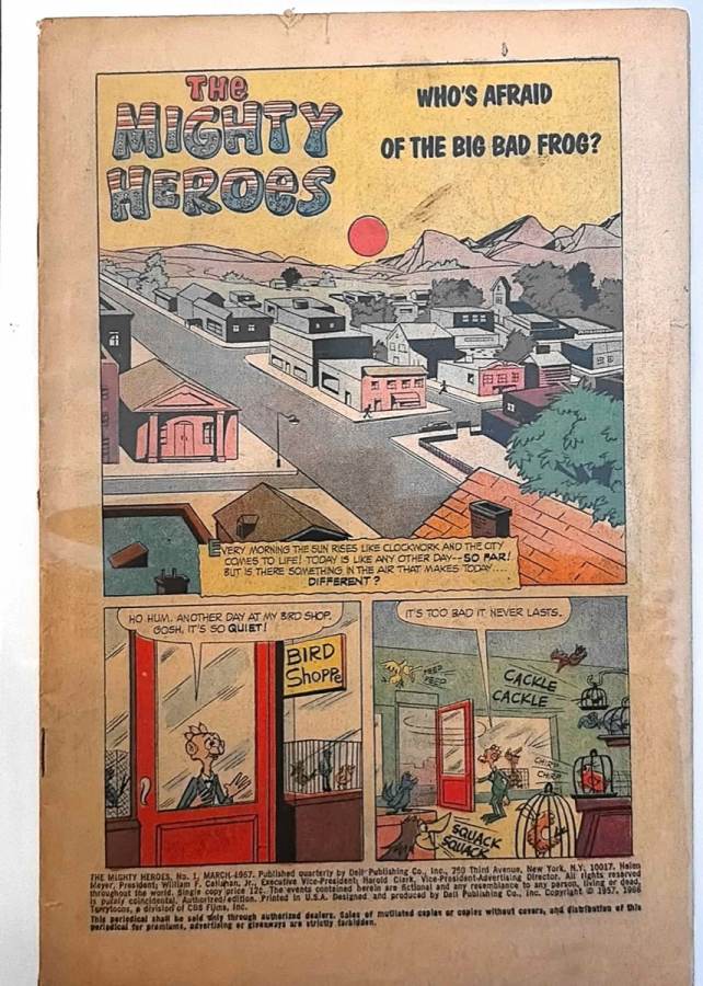 The Mighty Heroes (1967) Dell Publishing Co., Inc. GD/VG cover