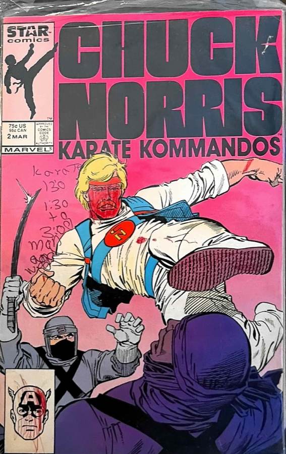 Chuck Norris Karate Kommandos #2 (1987) Star Comics VG cover