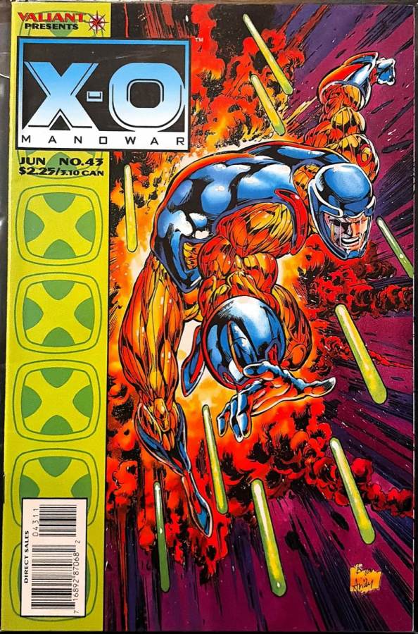 Valiant Presents: X-O Manowar #43 cover