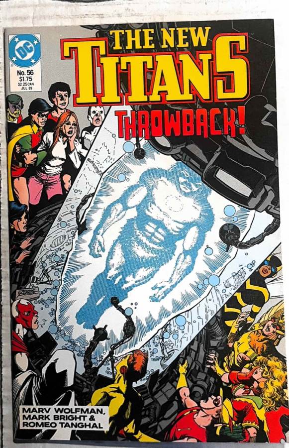 The New Titans #56 cover