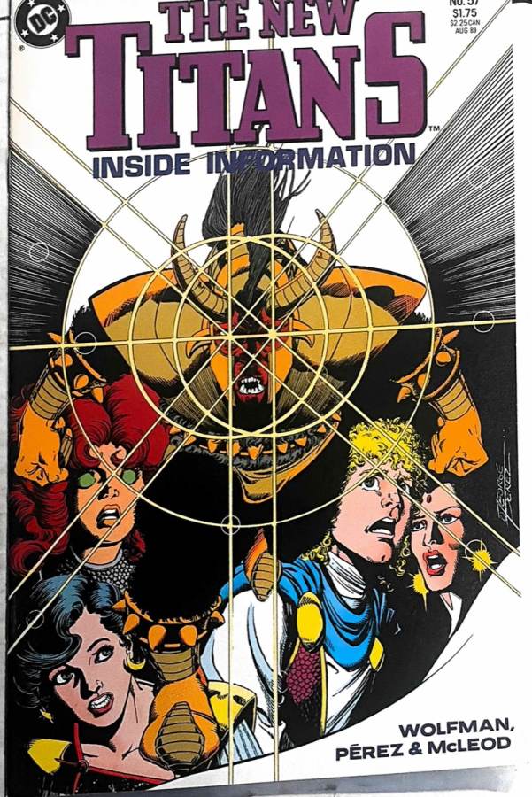 The New Titans #57 cover