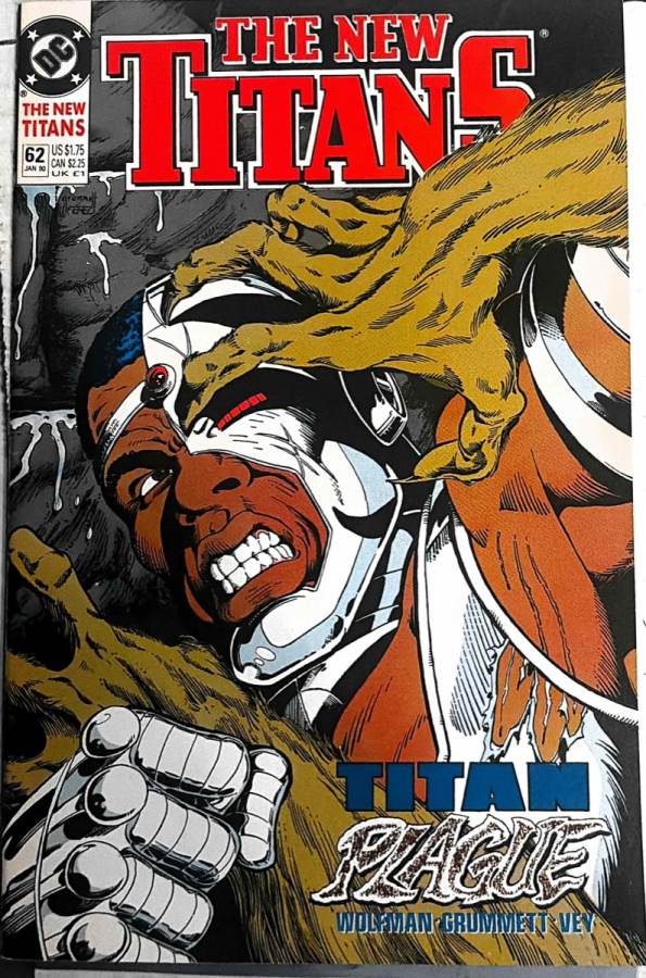 The New Titans #62 cover