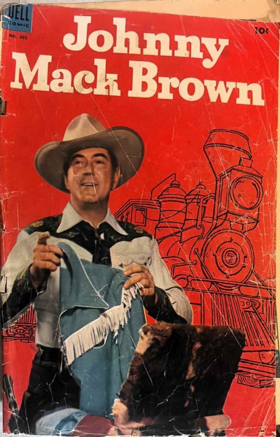 Johnny Mack Brown #493 (1953) Dell GD/VG cover