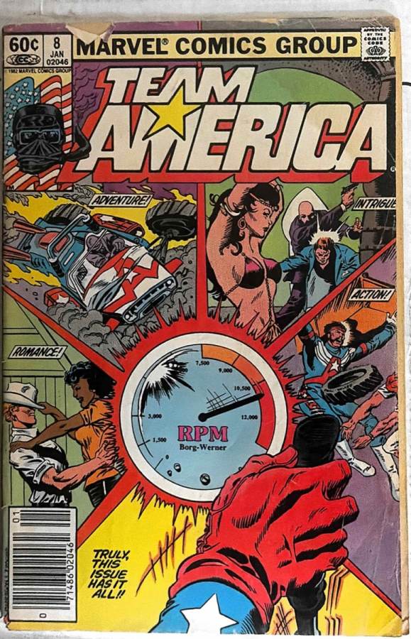 Team America #8 (1983) Marvel VF cover