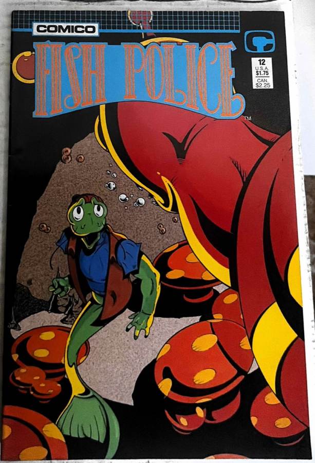 Fish Police #12 (1988) Comico VF cover