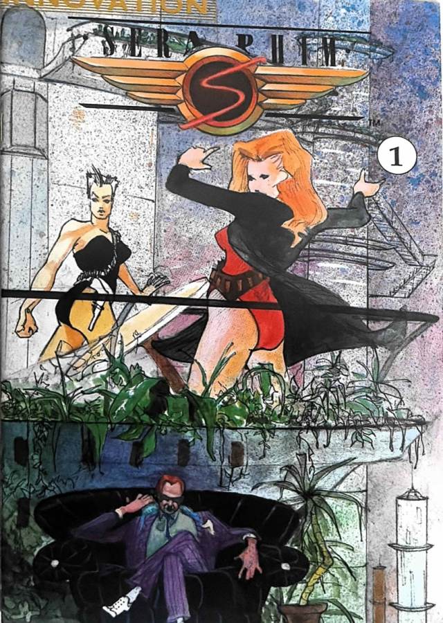 Cyberpunk: The Seraphim Files #1 (1990) Innovation VG/FN cover
