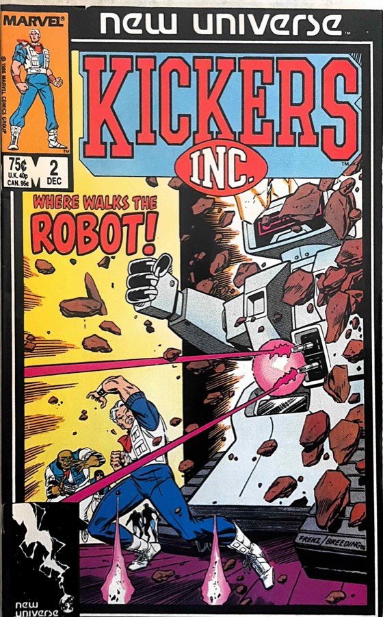 Kickers Inc. #2 (1986) Marvel/New Universe VF/NM cover