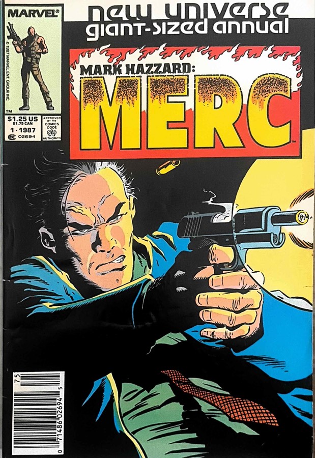 Mark Hazzard: Merc #1 (1987) Marvel/New Universe VF/NM cover
