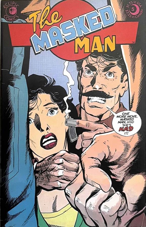 The Masked Man #5 (1985) Eclipse Comics VF cover