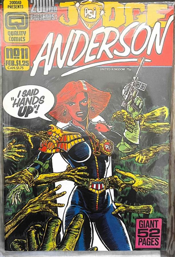Judge Anderson: Psi Division #11 (1987) Quality Comics (2000AD Presents) NM cover