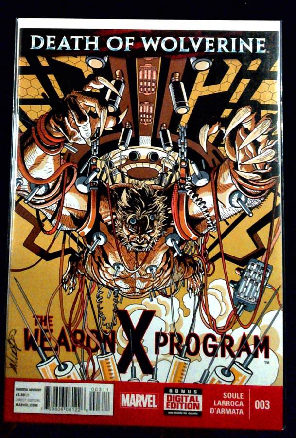 Death of Wolverine: The Weapon X Program #3 (2014) Marvel unassessed cover