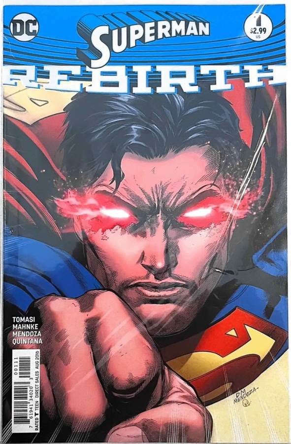 Superman: Rebirth #1 (2016) DC Comics unassessed cover
