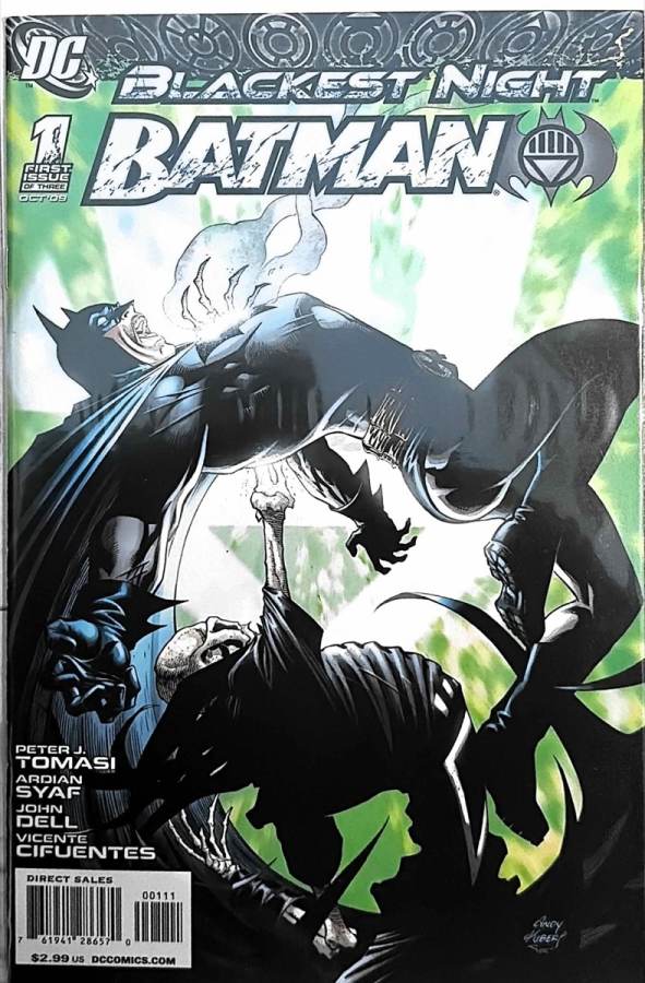 Blackest Night: Batman #1 (2009) DC Comics unassessed cover