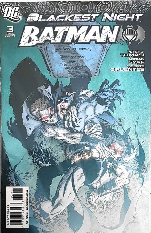 Blackest Night: Batman #3 cover