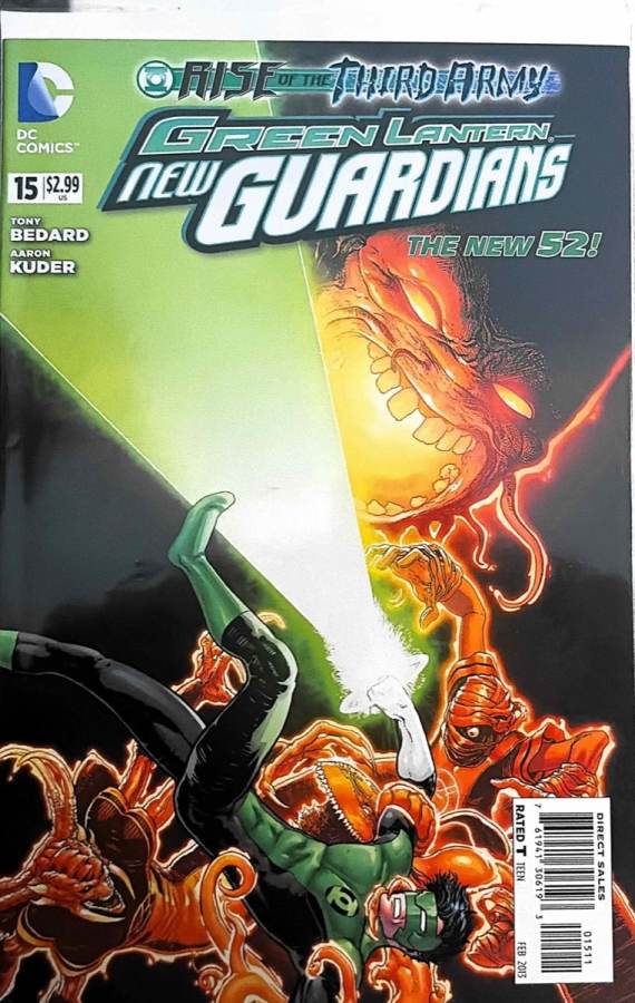 Green Lantern: New Guardians #15 cover
